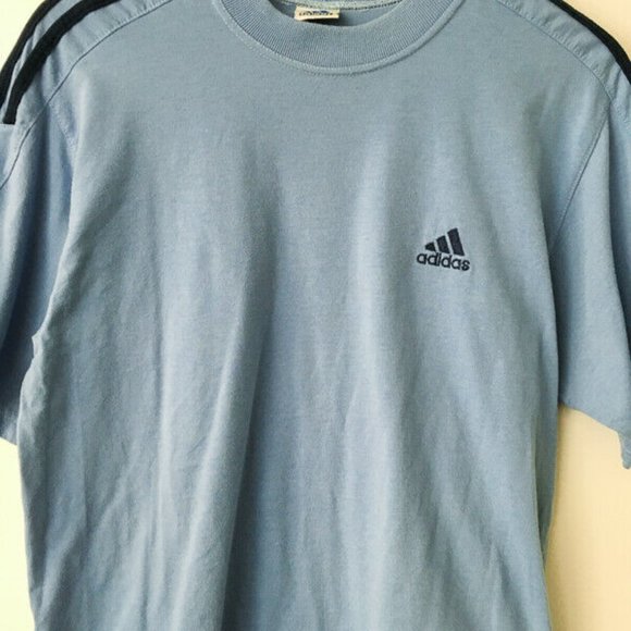 Adidas Logo Tee Shirt Active Fitness Sport Gym M - Picture 2 of 6
